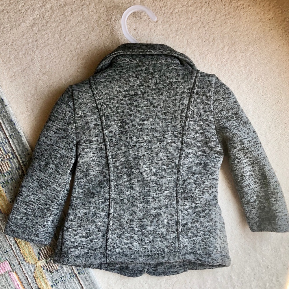 Little Mass Knit Fall Jacket with Flowers - Picture 5 of 5